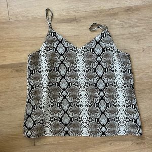 Banana republic snake tank blouse